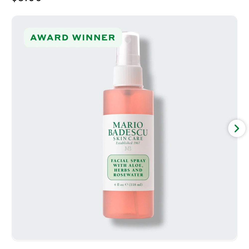 BRAND NEW 💫✨Mario bandeau facial spray with aloe herbs and rosewater 🌹